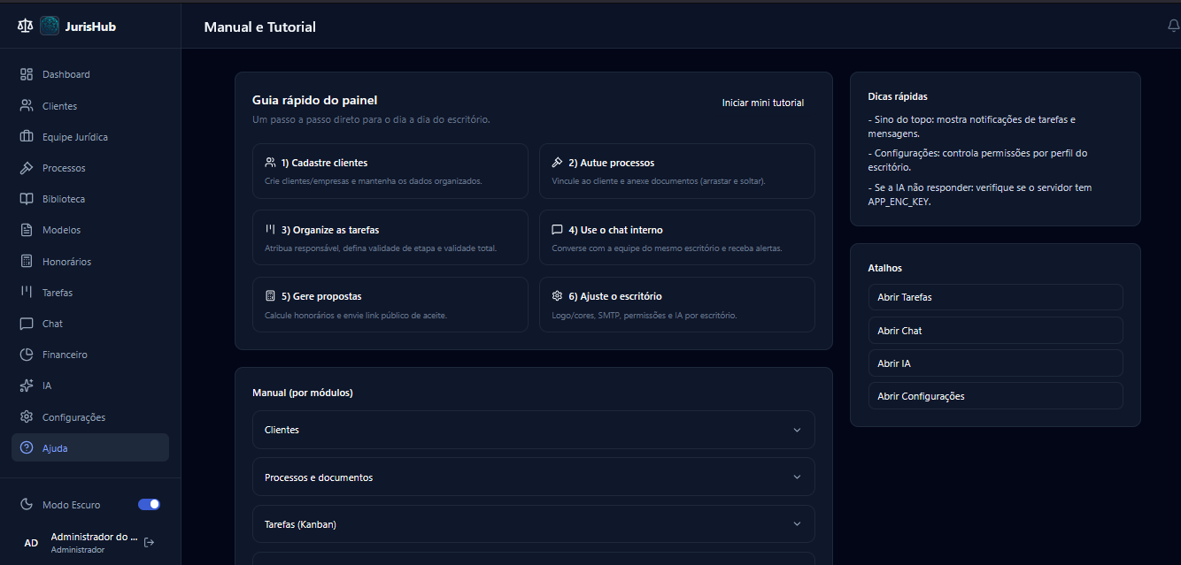 JurisHub Dashboard